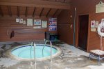 Spa Area - Woodlands Mammoth Lakes Rentals